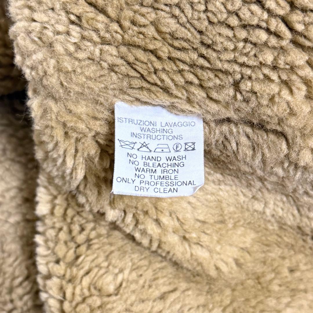 希少 90s エンポリオアルマーニ ウール ボア ボンバージャケット 短丈