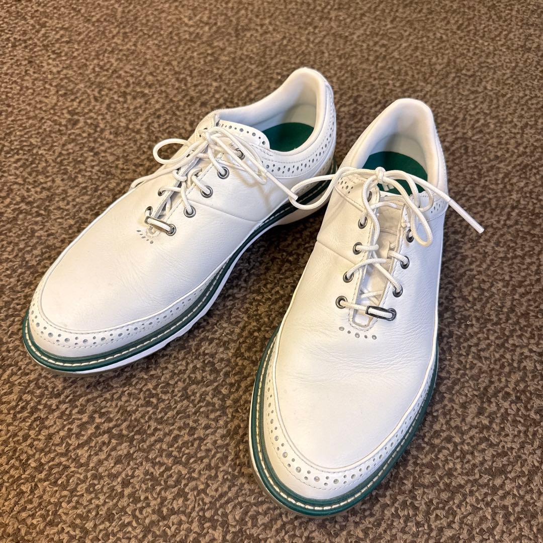 超美品‼️履き心地抜群‼️adidas ホワイトレザーゴルフシューズ adidas（アディダス） adidas Golf アディダスゴルフ 日本正規品 MC Z