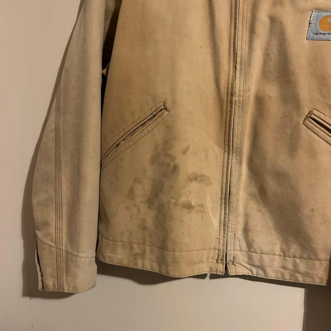 裏地なし】Carhartt デトロイトジャケット ブラウン 激シブ USA製