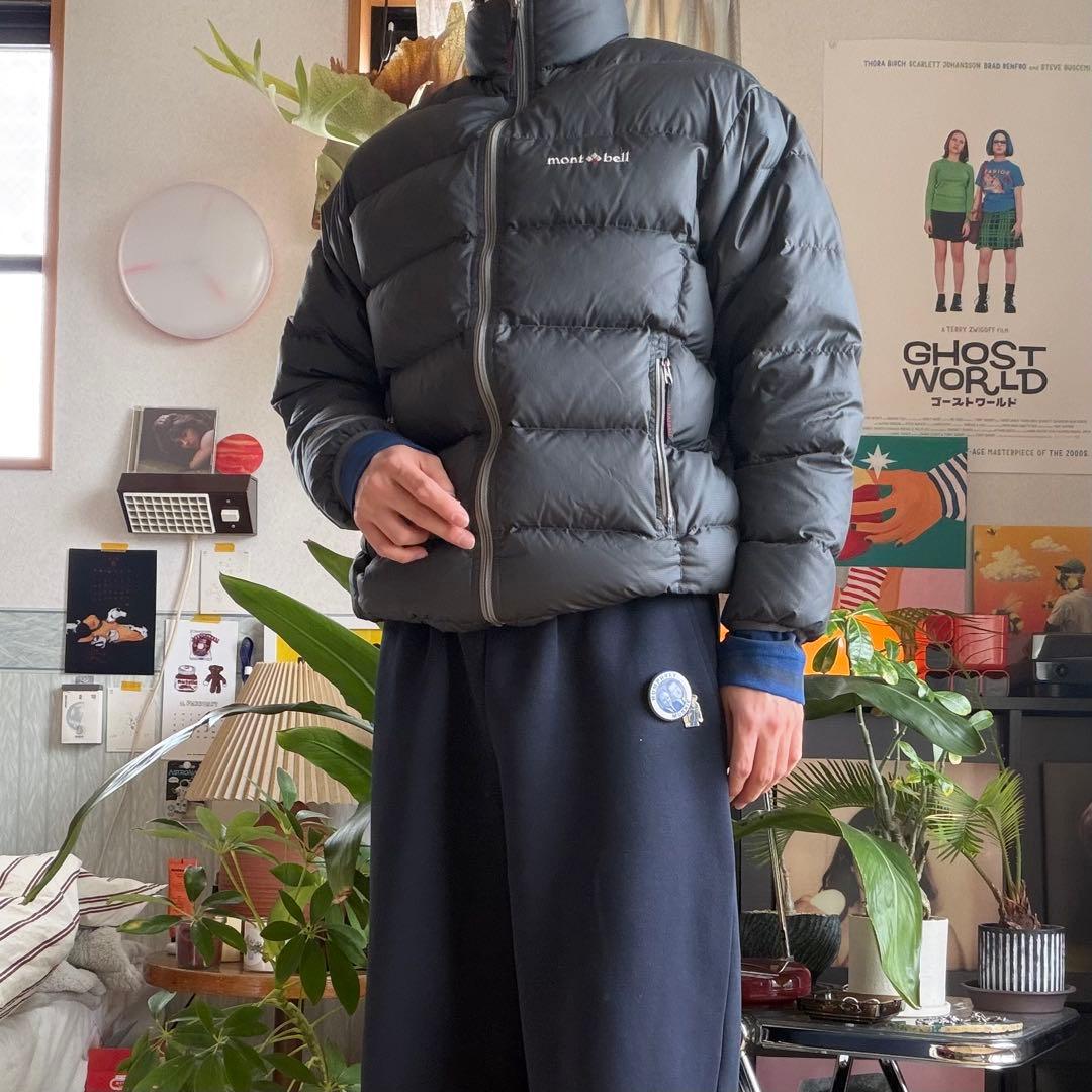 90s montbell ダウンジャケット グレー mont-bell（モンベル） 特価 90(S) ダウンコート アウター レディース