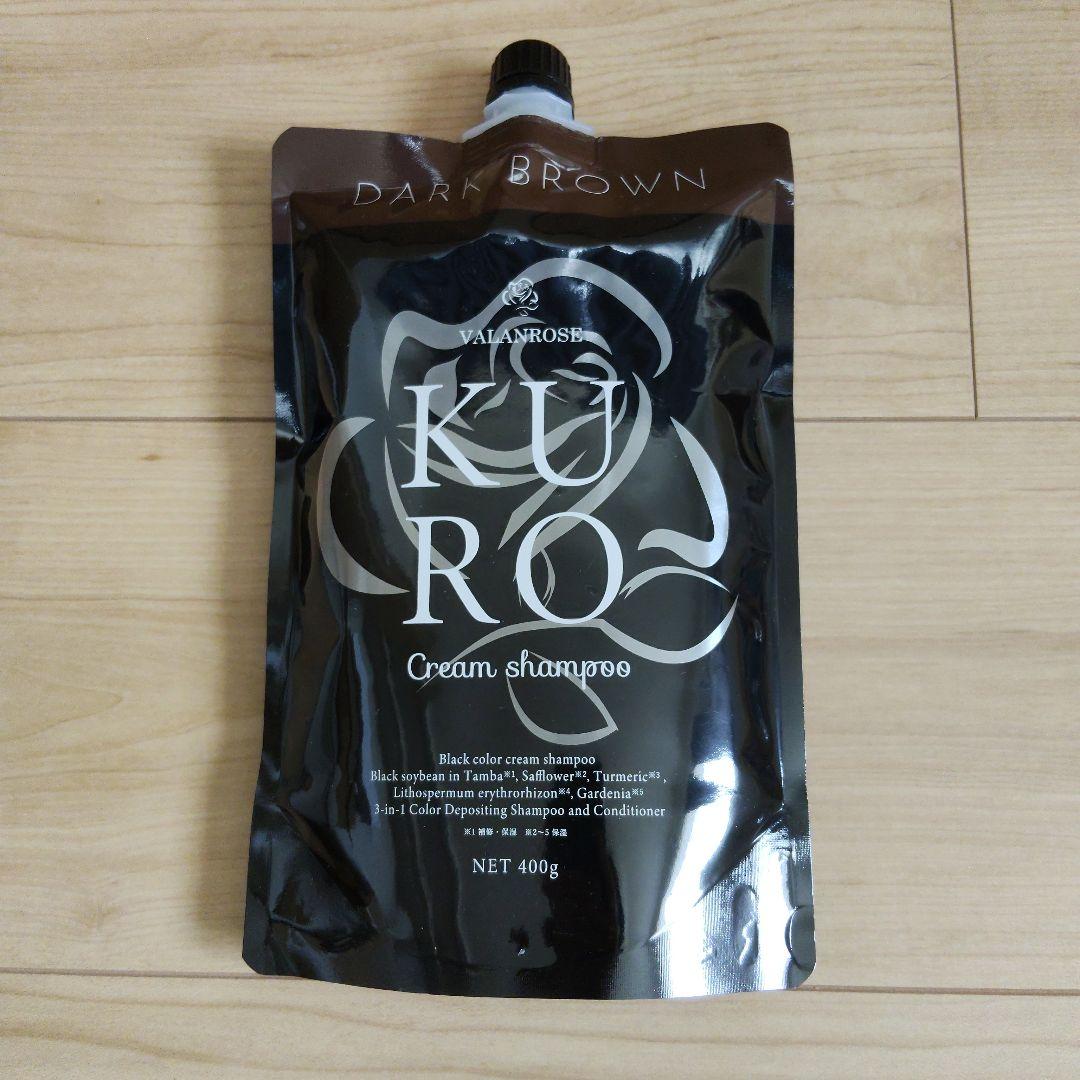 VALANROSE KURO クリームシャンプー ダークブラウン 400g - メルカリ