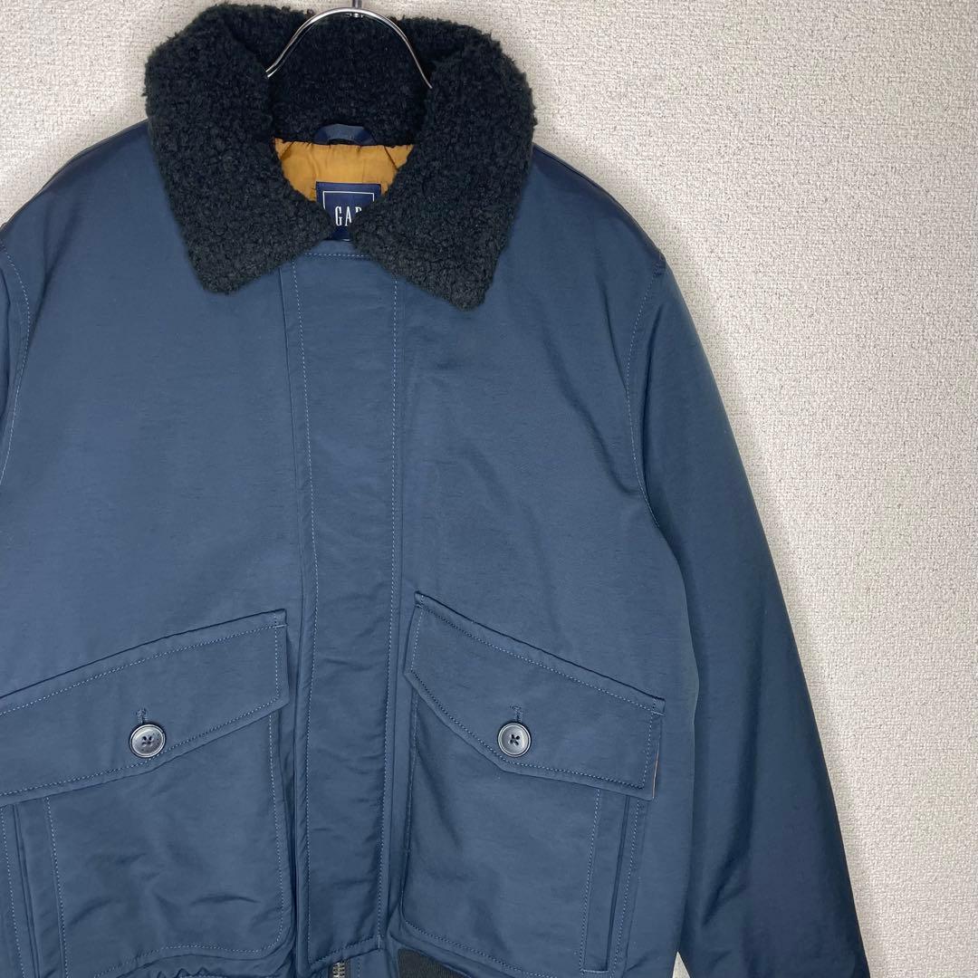 OLD GAP 00s B-10 短丈 ボア フライトジャケット ネイビー - メルカリ