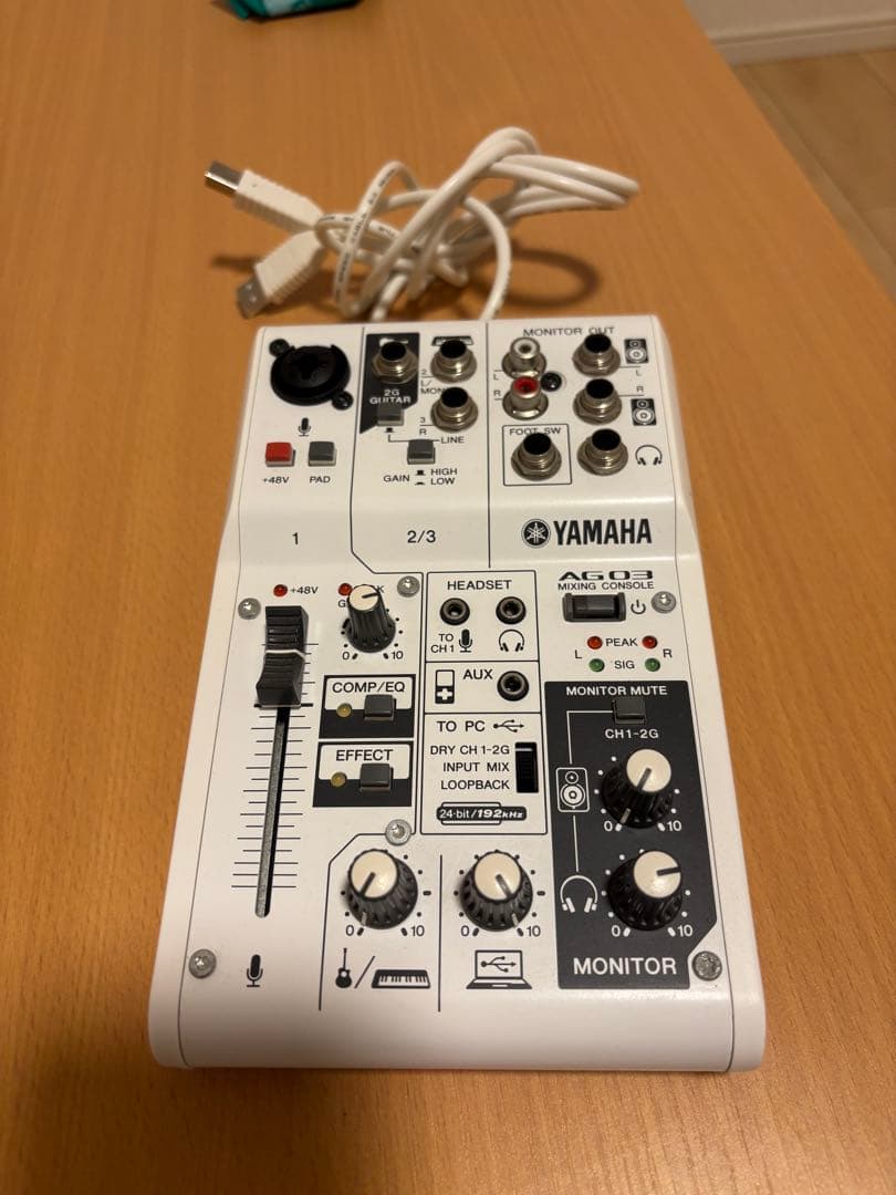 DJ機材 YAMAHA ag03 Yamaha AG03 Three Channel Mixer and USB Audio Interface CABLE KIT