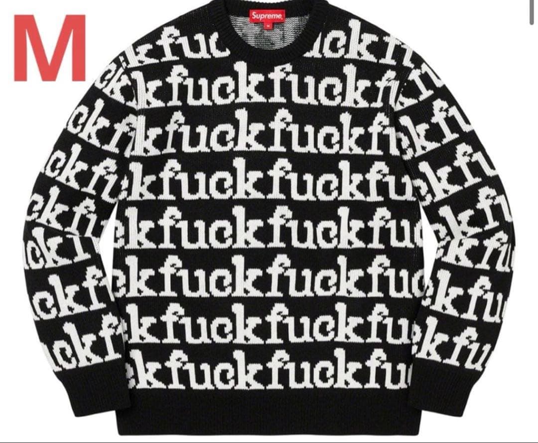 Supreme Fuck Sweater Black Mサイズ Supreme - Fuck Everybody Sweater - UG.SHAFT