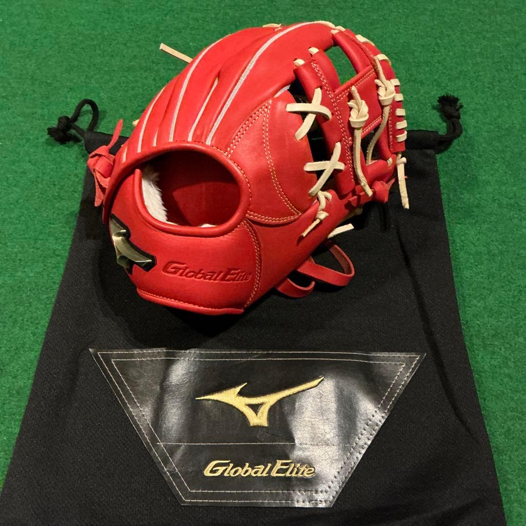 ミズノ　グローバルエリート　限定品　軟式　内野手用　新品未使用 野球グローブ ミズノ グローバルエリート 軟式 内野手 グローブ 一般