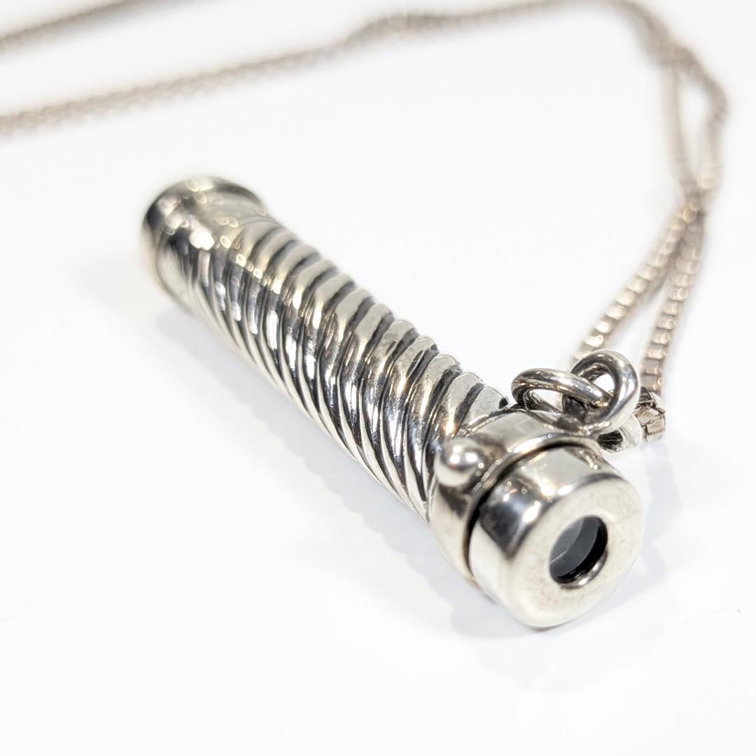 残り1個 作家万華鏡ペンダント ケビン＆デボラヒーリー スパイラル