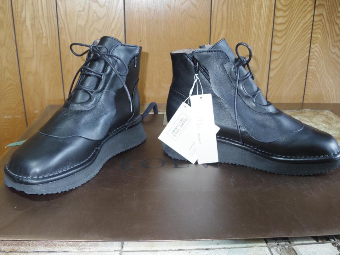 ☆お値下げ・新品・今季センソユニコ・慈雨・黒・ブーツ・24・39.800円