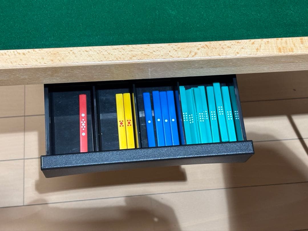 点棒入れ付】 SUNLiGHT 麻雀卓 折りたたみ 70×70×40cm