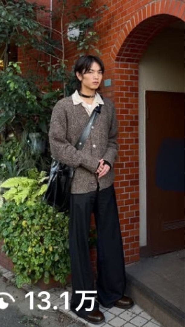 nullus 24aw メリノウール カーディガン