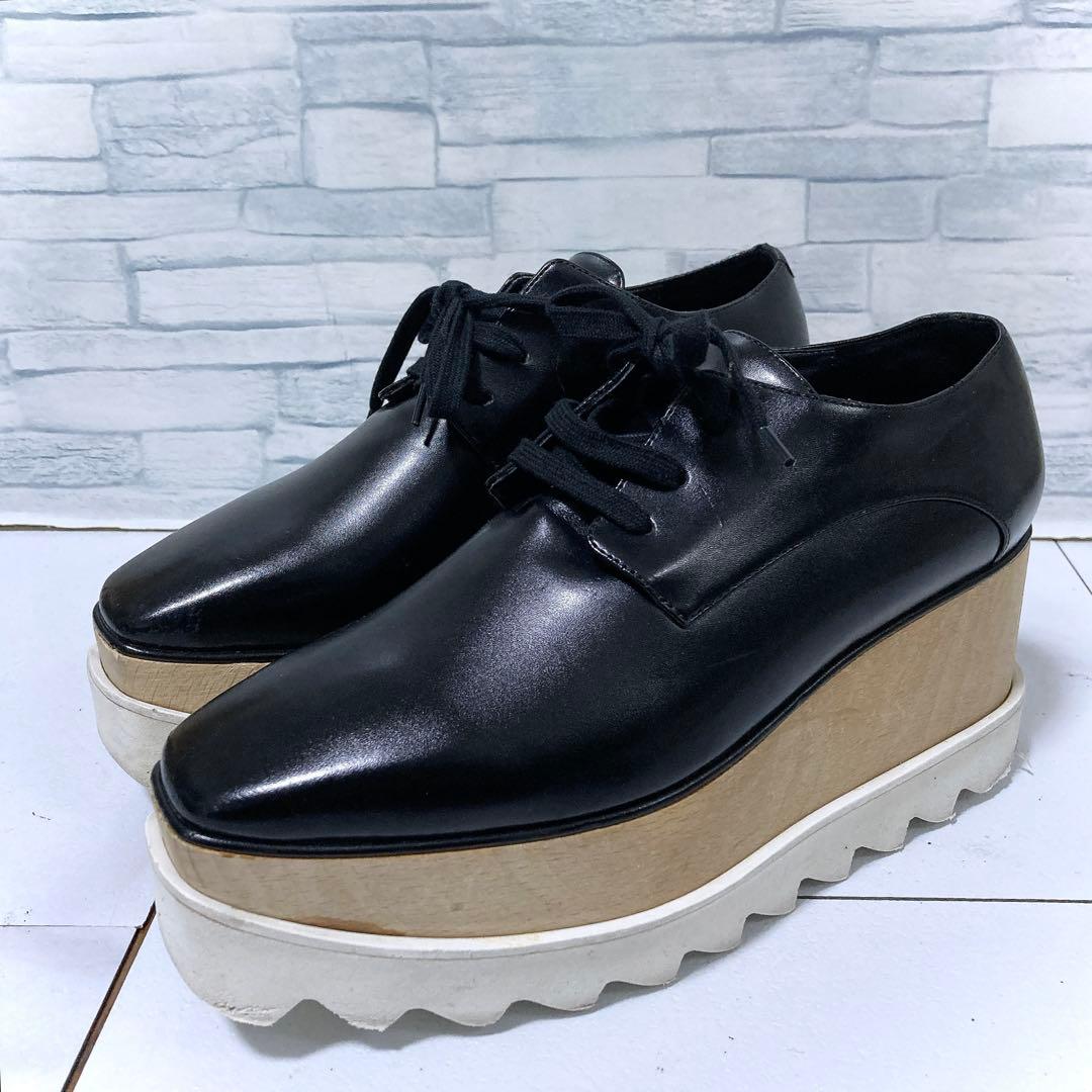 ステラマッカートニー エリス 厚底 プラットフォーム ブラック 黒 23 36 Stella McCartney（ステラ・マッカートニー） STELLA MCCARTNEY ELYSE