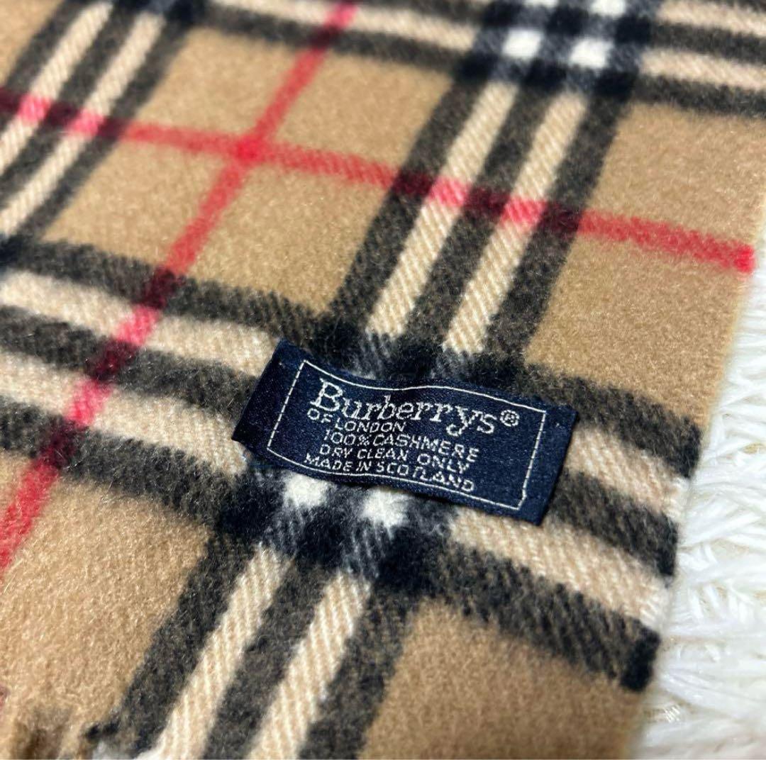 Burberry バーバリーズ ノバチェック マフラー カシミヤ100% 高級