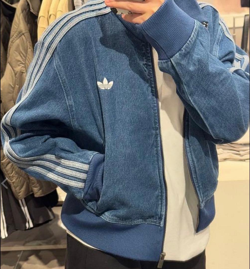 新品⭐️adidas アディカラー デニム ファイヤーバード トラックトップ