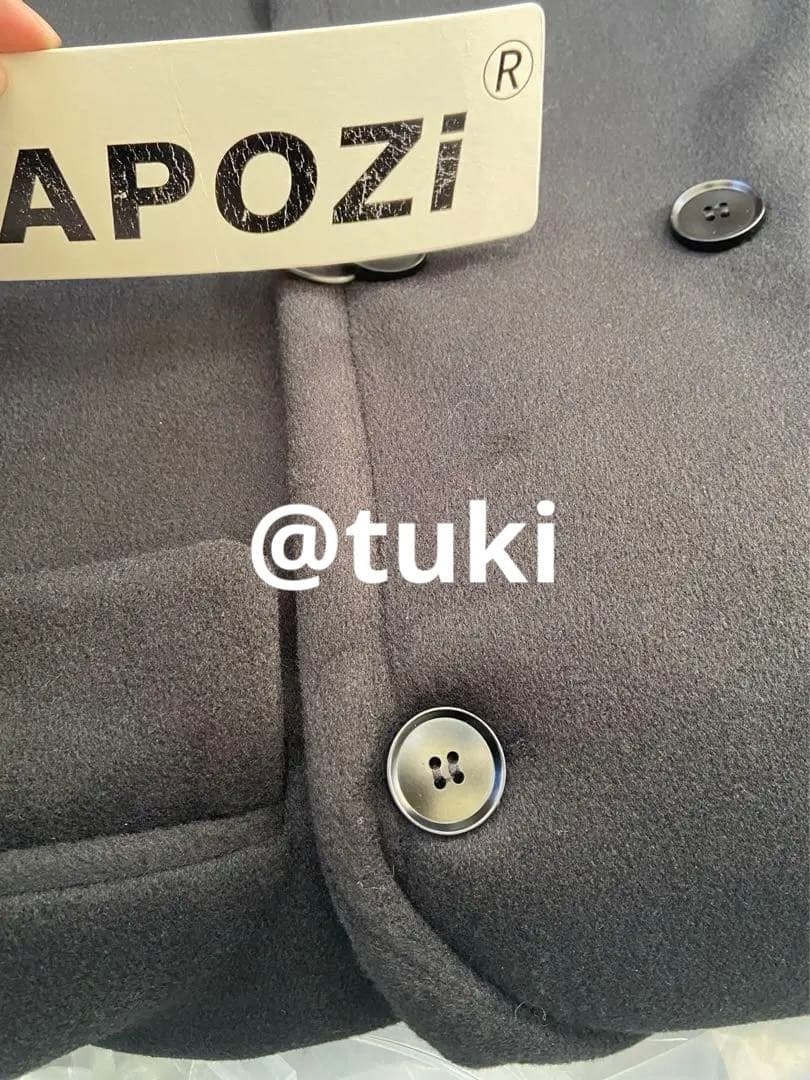 APOZI Collection ダブルスーパーロングコート ブラック - メルカリ