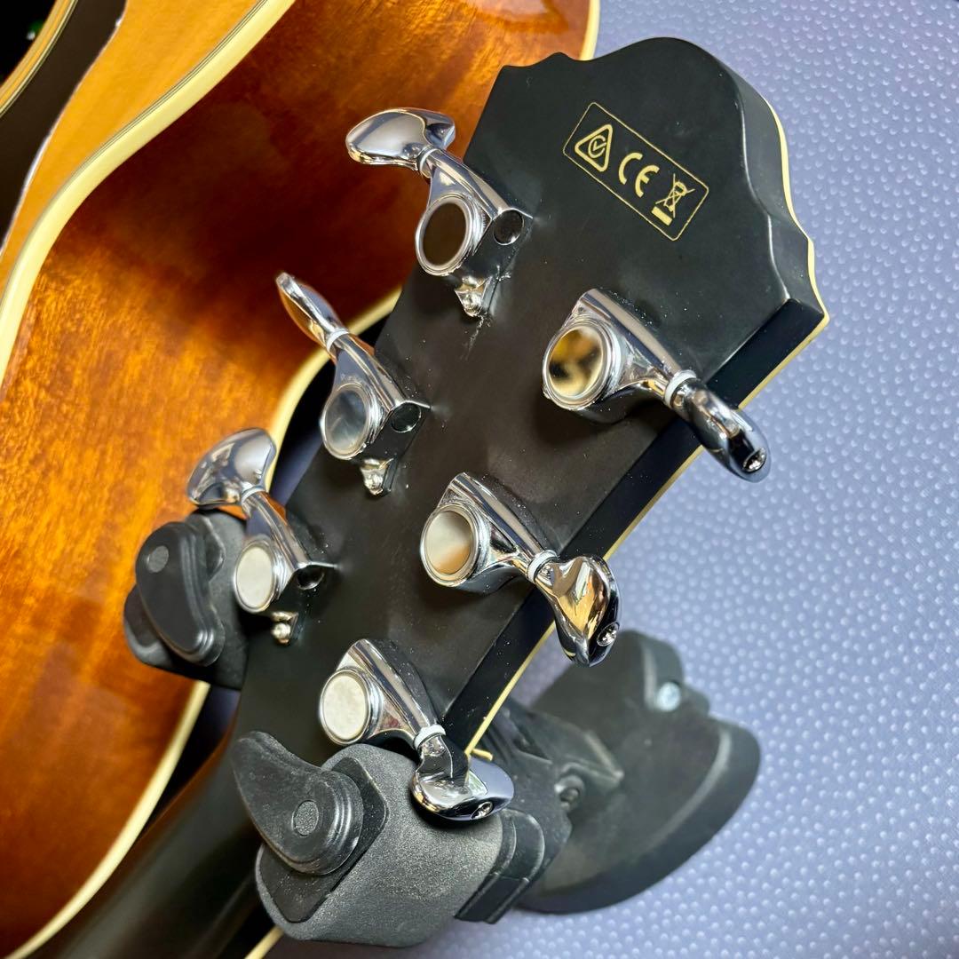 美品【トランスギター】IBANEZ AEG24-Ⅱ 単板、美しい虎目（値下げ中）