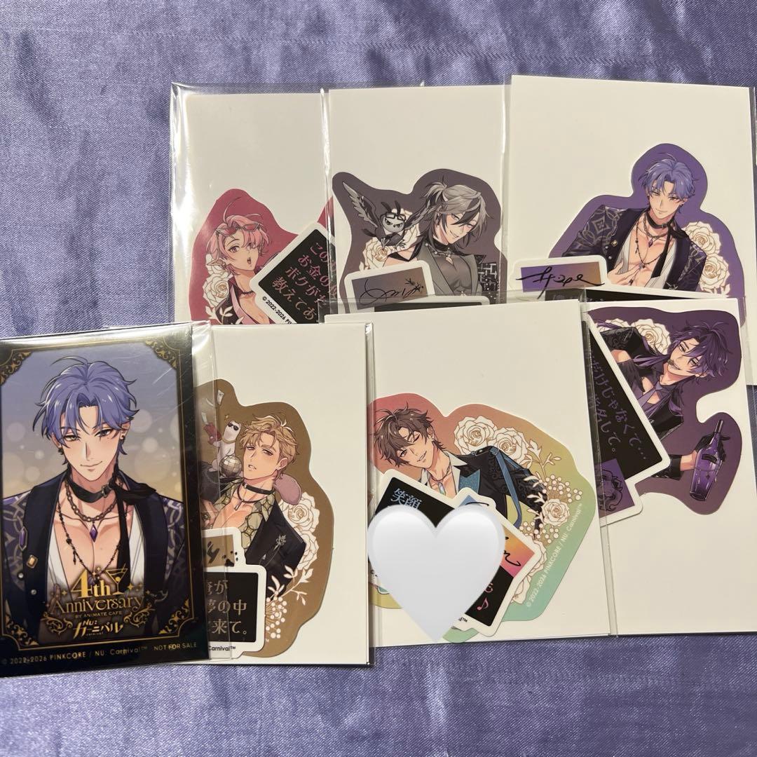 NU:カーニバル 7点セット アニカフェ 4th ステッカー フォトカード