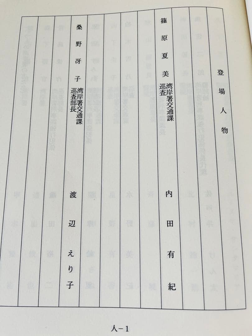 台本】ドラマ踊る大捜査線 湾岸署婦警物語 初夏の交通安全 DVD