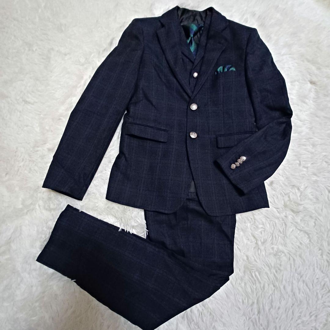 WANDER FACTORY ワンダーファクトリー ネイビーチェックスーツ - メルカリ