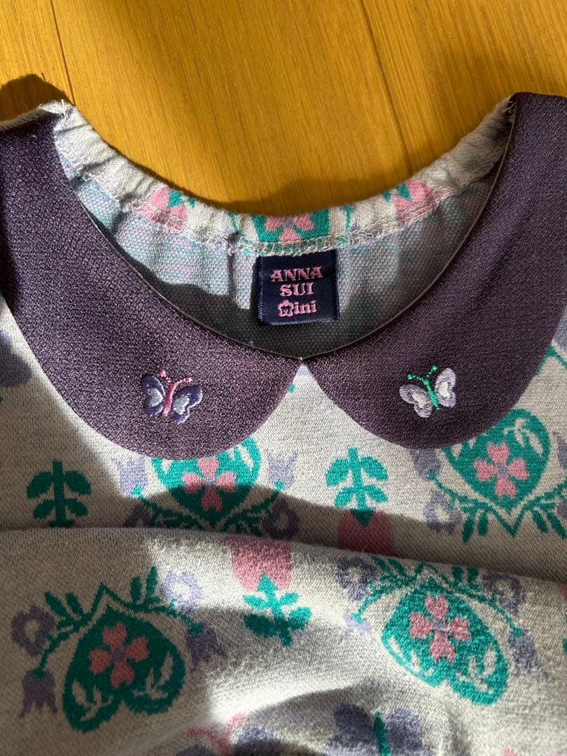 値下げ！】ANNA SUI mini アナスイミニ ワンピース 120 - メルカリ