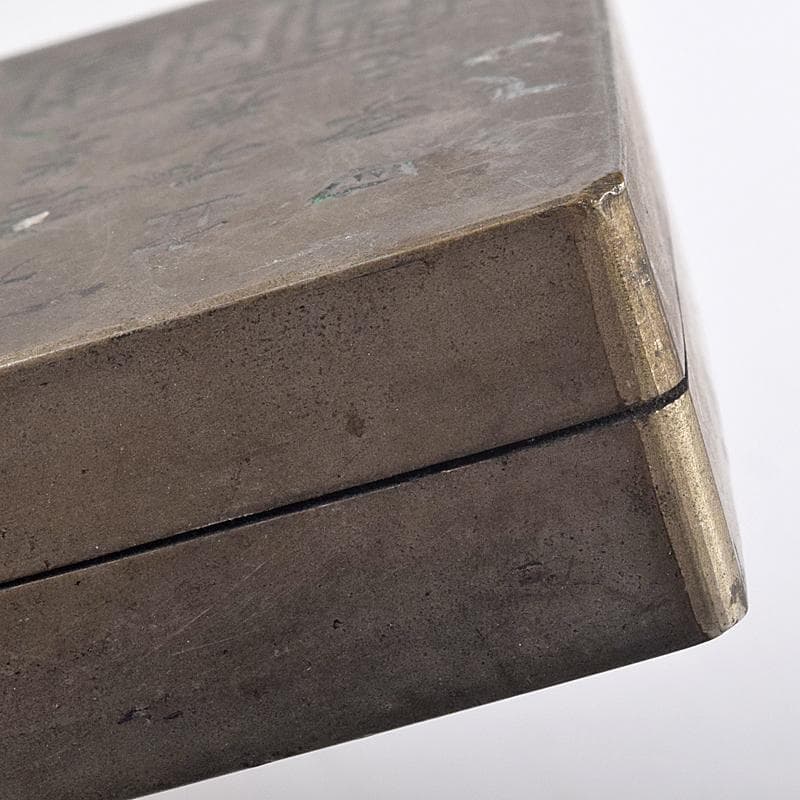 taka様専用 中国 古錫漢詩刻 四方盒子肉池 小箱 約193g D R8858 - メルカリ