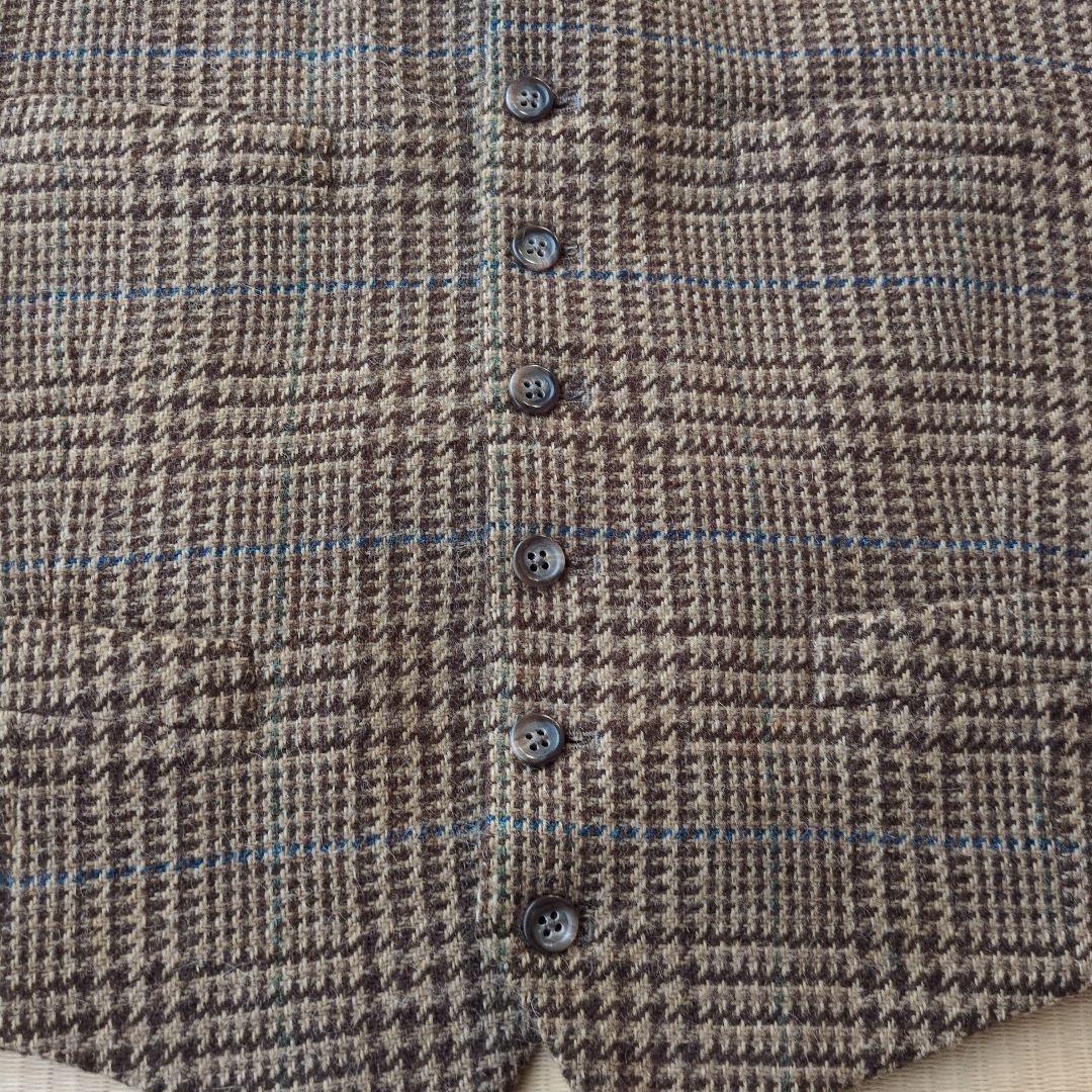 RalphLauren ラルフローレン ベスト ジレ ツイード チェック柄 - メルカリ