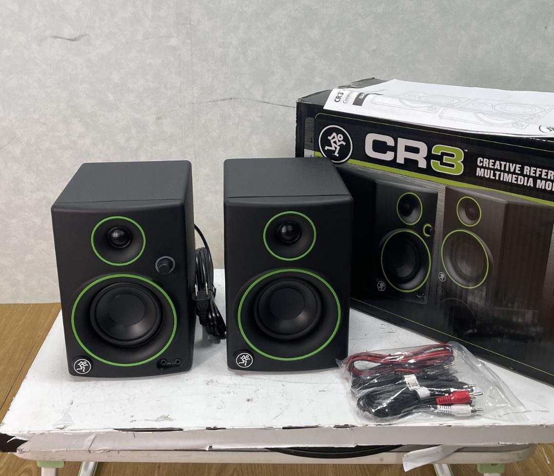Y♢338 MACKIE モニタースピーカー ペア　CR3 未使用品 3インチ2wayマルチメディアモニタースピーカー(ペア） CR3-X MACKIE