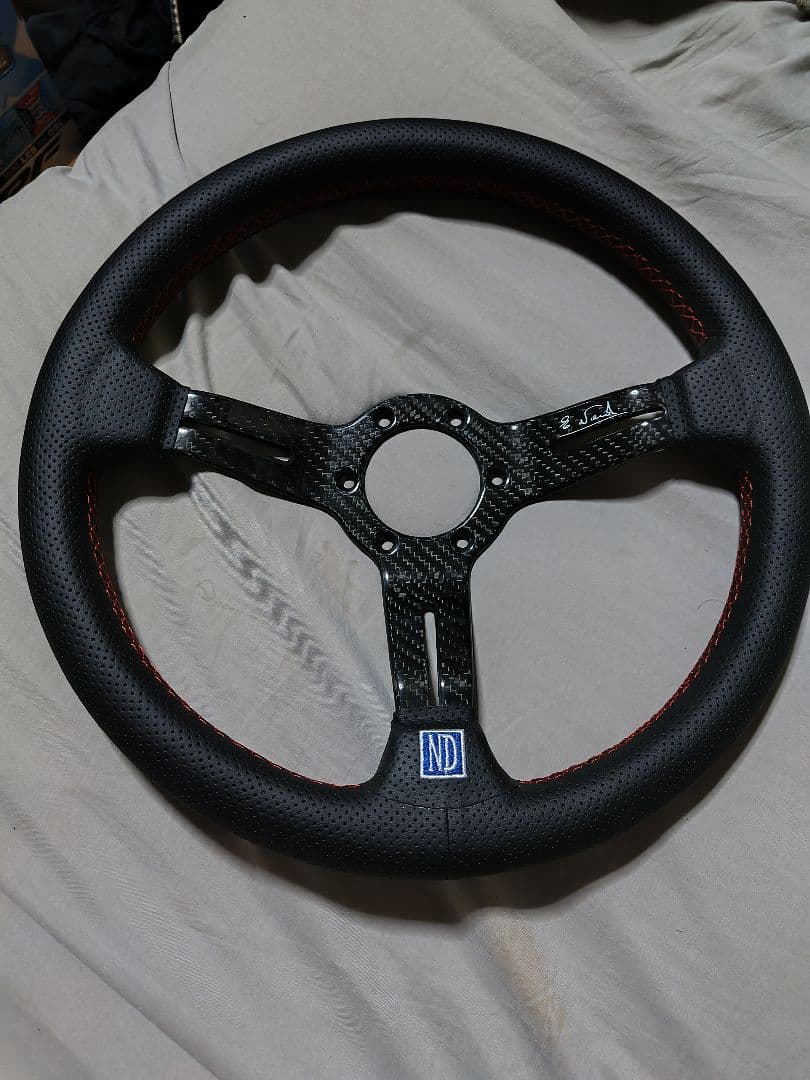 ND ステアリング 直径35cm ブラック/レッド 限定品 正規品 NARDI SPORTS ステアリング TYPE A 340 RED ブラック