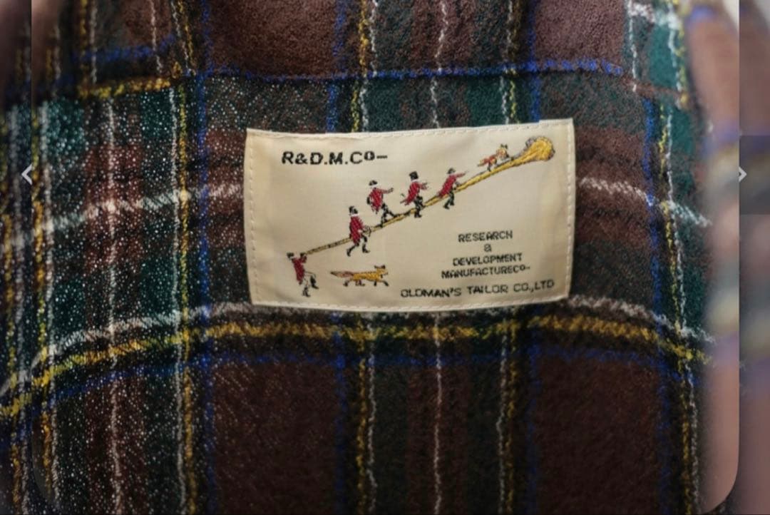 R&D.M.Co-☆今期新品WOOL TARTAN CHECK TOTE BAG