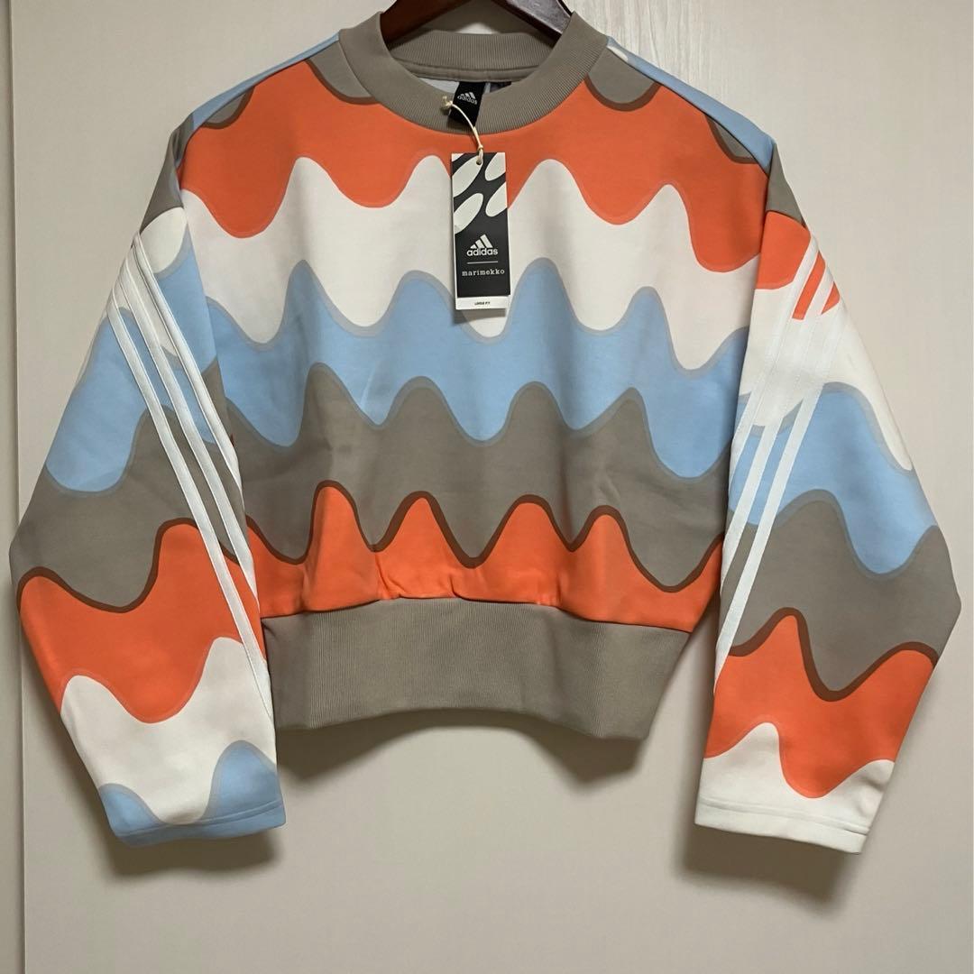 新品 adidas マリメッコ トレーナー スウェット トップス S スポーツ