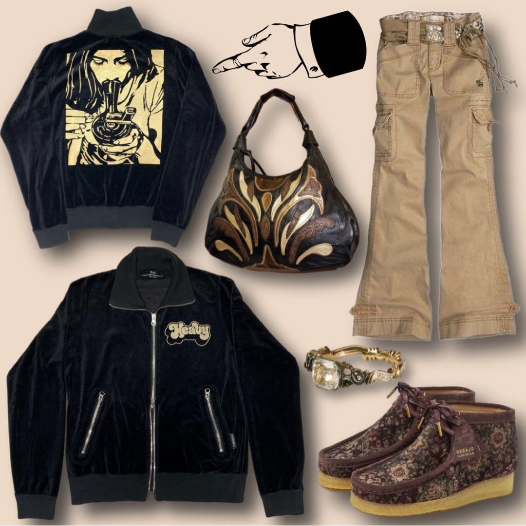 Hysteric glamour ボングガールベロアトラックジャケット - メルカリ