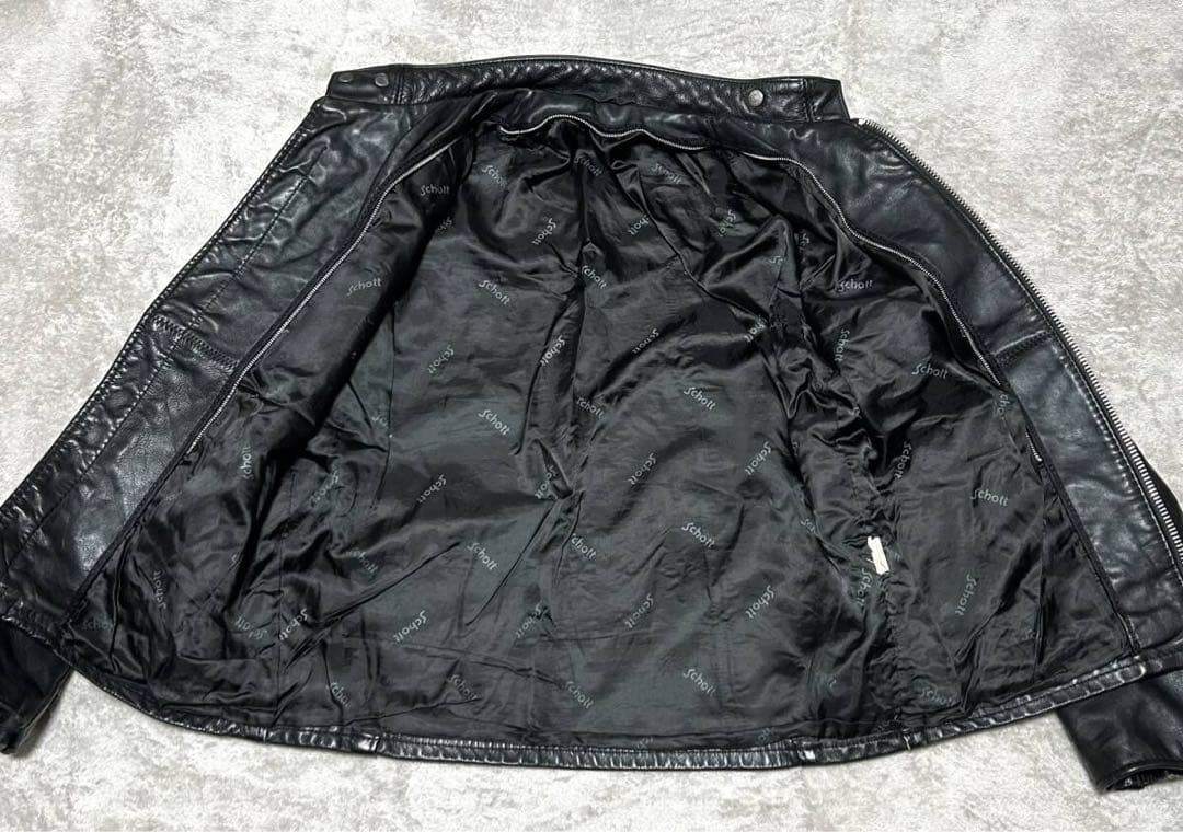 ② schott【42】641 米国製◇革ジャンninjaハーレーgpz USA - メルカリ