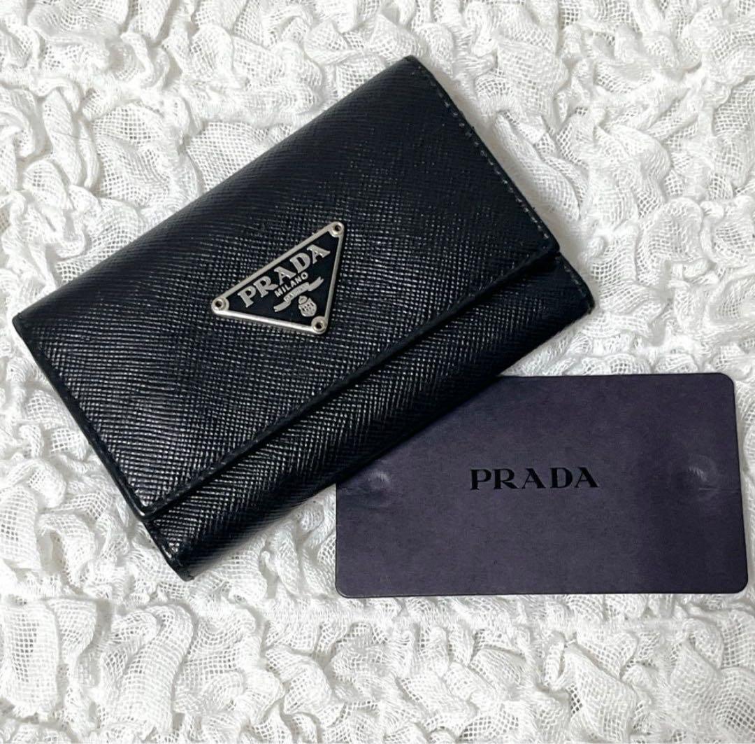 【極美品】PRADAキーケース　サフィアーノ６連キーケース 楽天市場】PRADA プラダ レザー6連キーケース型押しサフィアーノ
