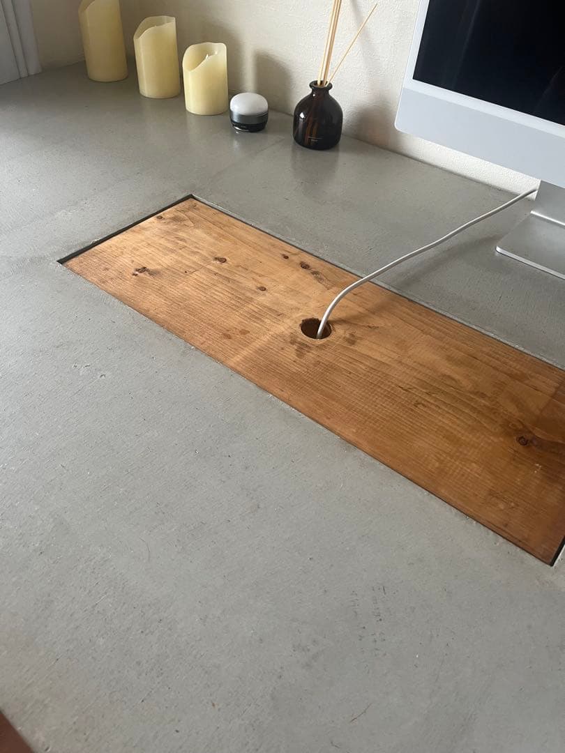 引越特別価格【特注品】モルタル天板 ダイニングテーブル