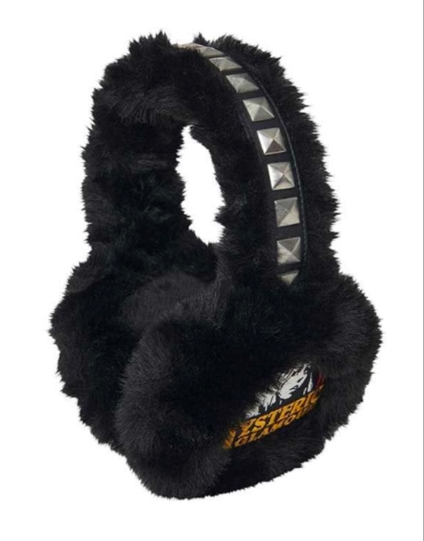 希少！HYSTERIC GLAMOUR イヤーマフラー イヤマフ 黒 ブラック - メルカリ