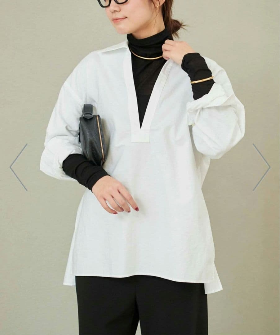 【試着のみ】Plage Skipper Long シャツ Magine（マージン） シャツ ms5975- Skipper ＆ Pullover Design Long