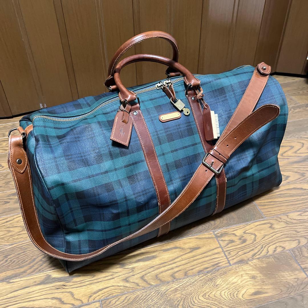 POLO RALPH LAUREN/PVC×レザー/ ボストンバック - メルカリ