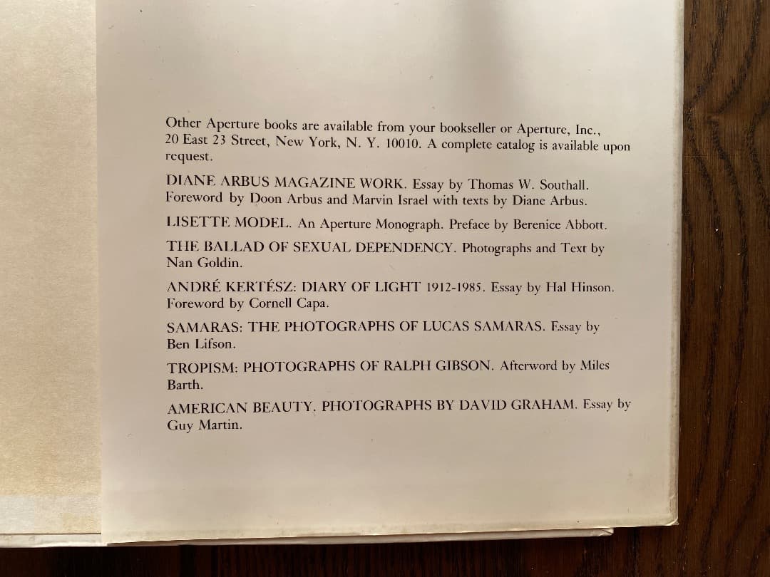 diane arbus ダイアン・アーバス写真集 英語版 1972年 - メルカリ