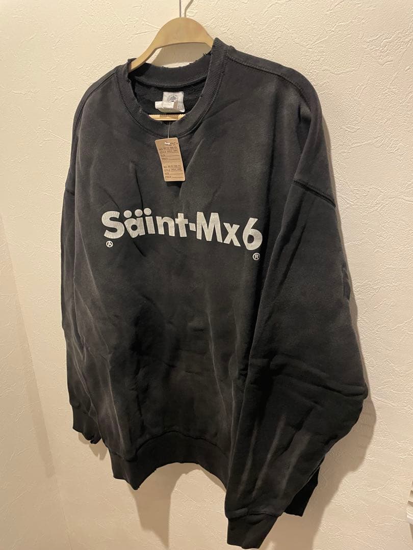 セントマイケル　スウェットトレーナー　SaintMx6 chaos XLサイズ Saint Mxxxxxx (セントマイケル) CREW SWEAT CHAOS SM-YS1-0000-034