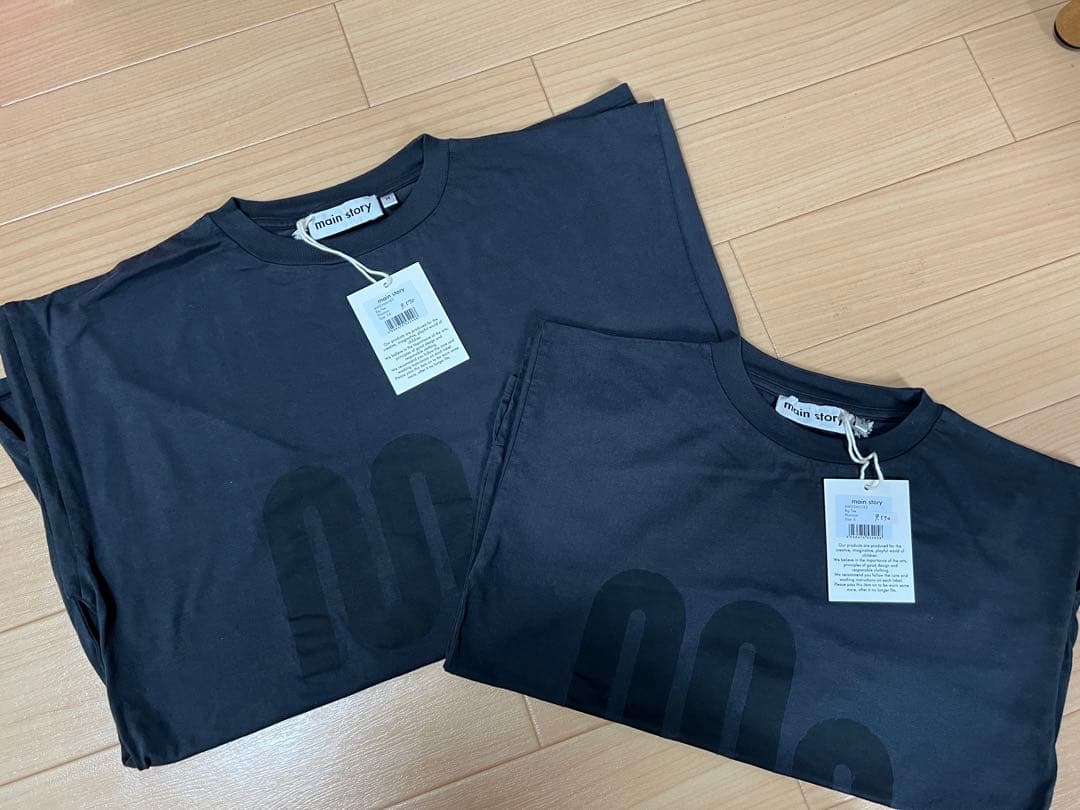 最終値下げ！！mainstory ロゴロンT 親子サイズ　新品 9090 TECHNO Triangle Long Tee – YZ