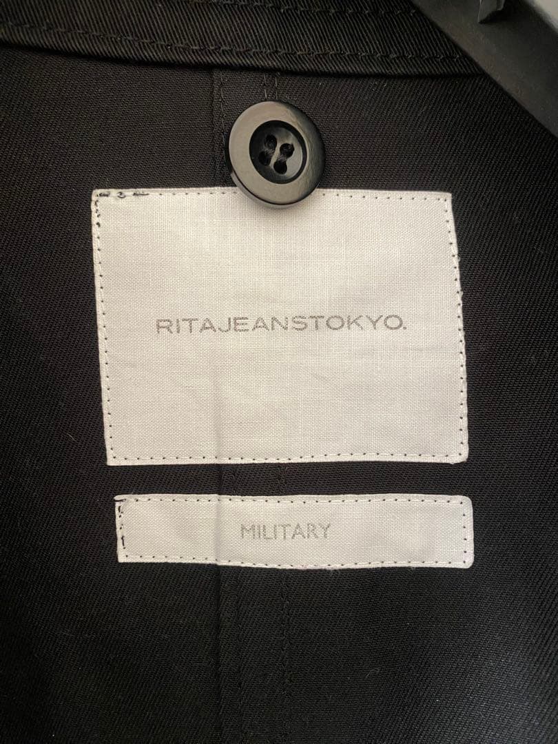 Rita jeans Tokyo ブラック モッズコート コラボダウン石岡真実 - メルカリ