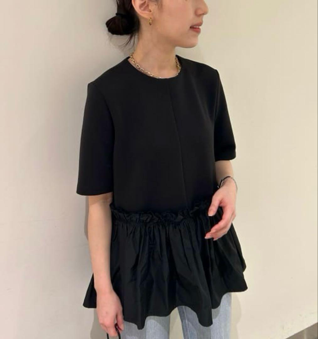 《新品タグ付き》ミラオーウェン ドッキングペプラムトップス