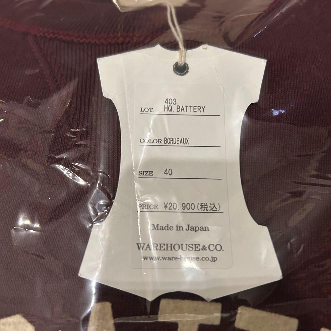 WAREHOUSE スウェット lot.403 フリーダムスリーブ ボルドー M - メルカリ