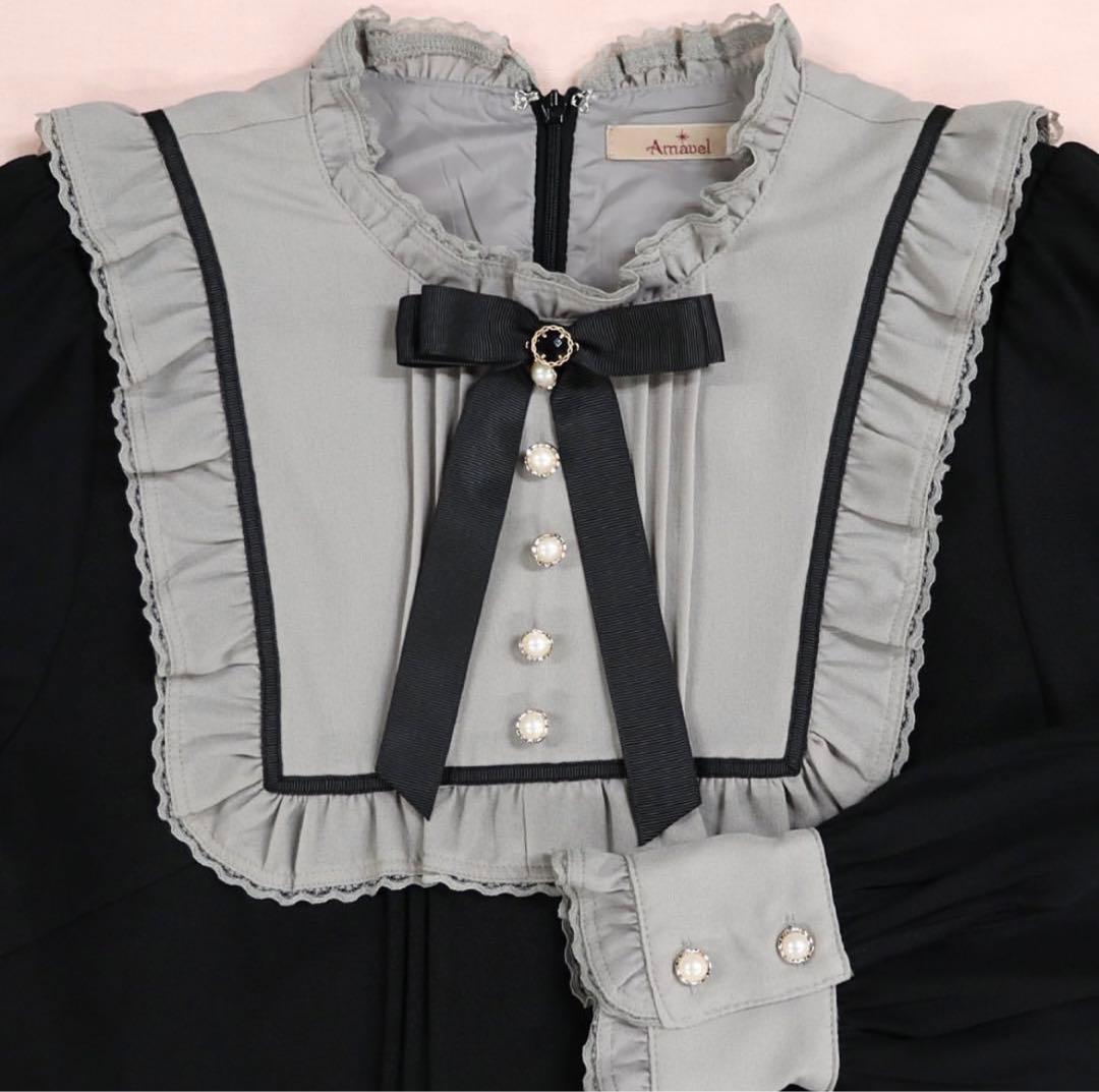 Amavel Antique Chic スクエアヨークワンピース ブラック - メルカリ