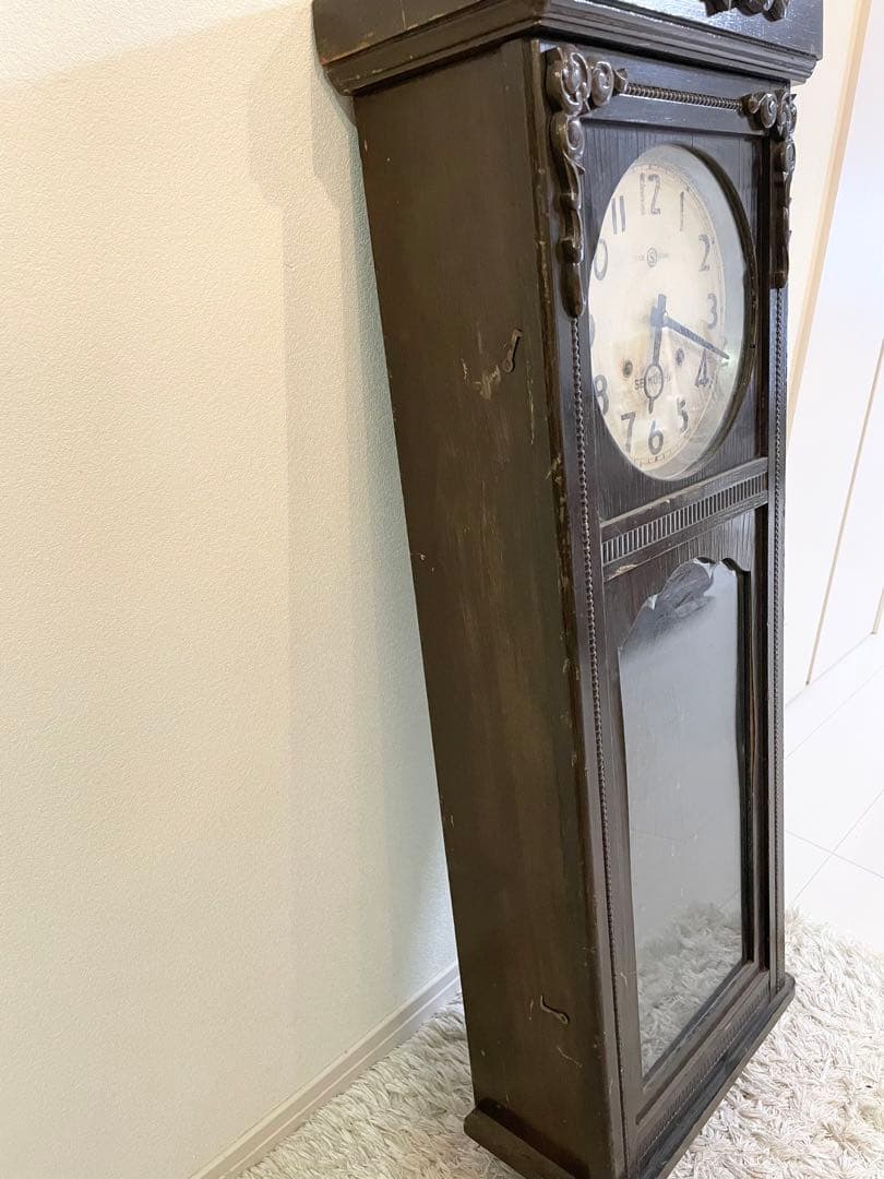 SEIKOSHA 精工舎 ボンボン時計 振り子時計 掛時計 昭和レトロ ジャンク