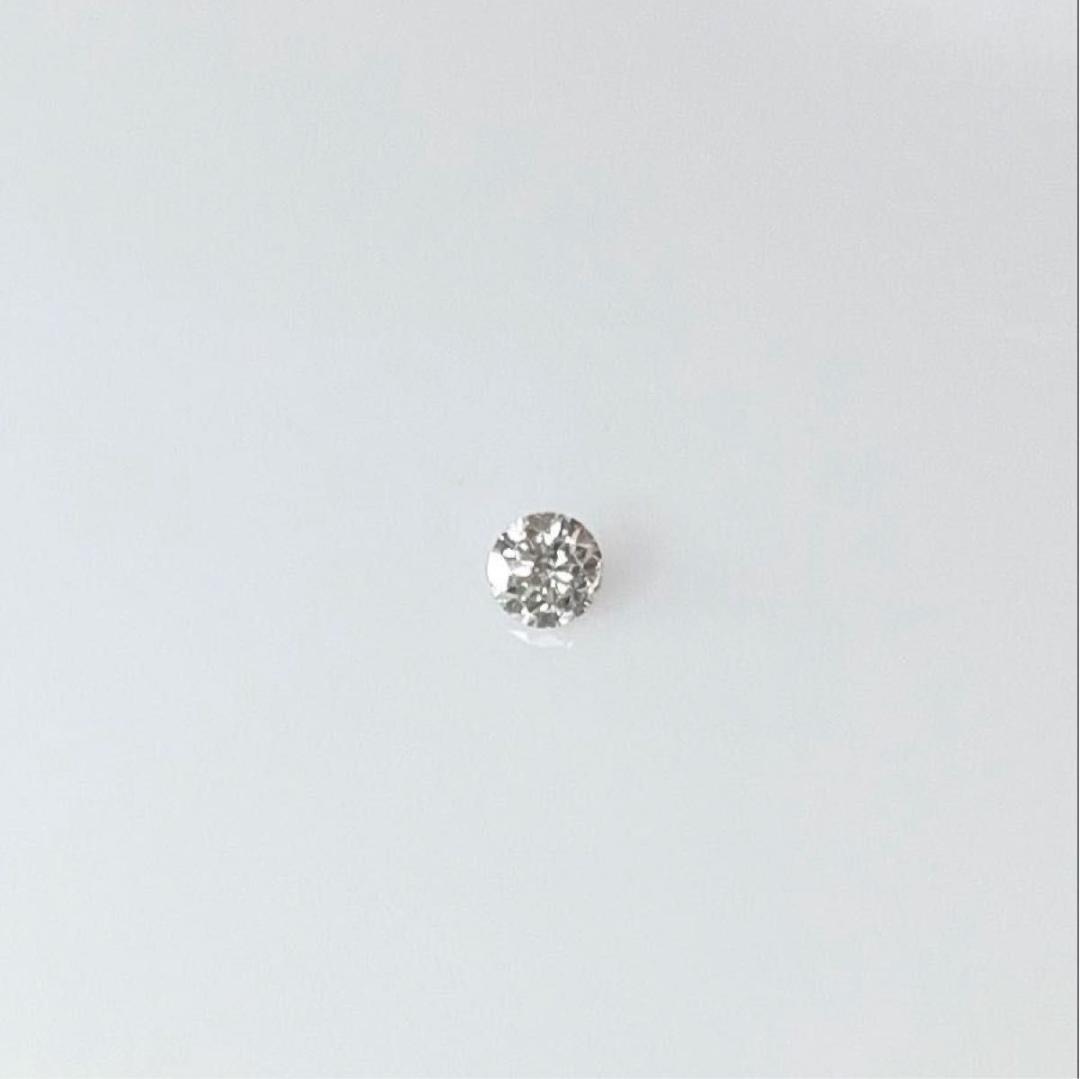 PT天然ダイヤモンド片耳ピアス 0.165ct ソーティング付き