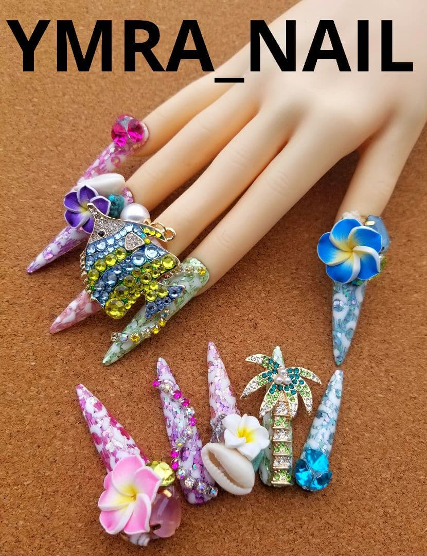 超鬼ロングネイル ギャルネイルチップ No.142 - メルカリ