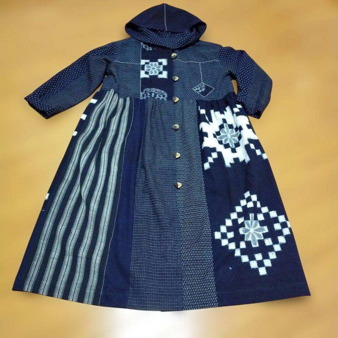 古布リメイク 絵絣、雪ん子絣、書生絣、久留米絣からフ―ドコート