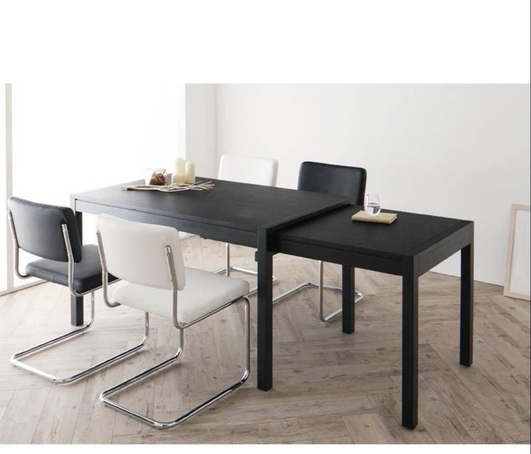 コスパクリエーション スライド伸縮テーブルダイニング(W135-235