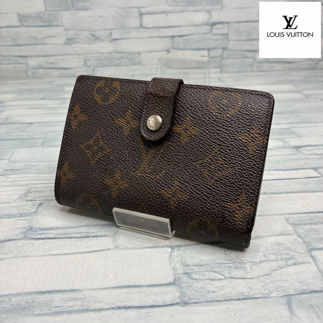 50 LOUIS VUITTON ルイヴィトン　二つ折り財布　がま口　aj8 ルイヴィトン LOUIS VUITTON モノグラム コンパクト二つ折り財布