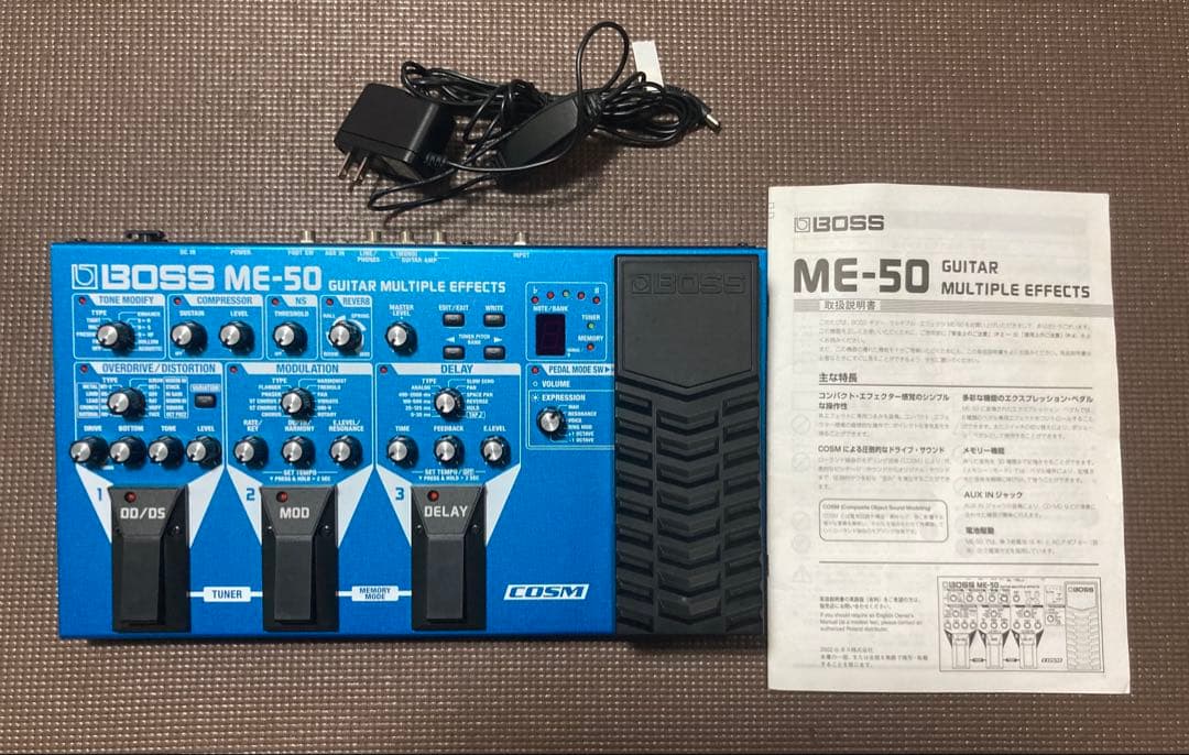 【美品】BOSS ME-50 マルチエフェクター 電源ケーブル付 動作確認済 BOSS】【単3×6本】ボス『マルチエフェクター』ME-50 1週間保証【中古