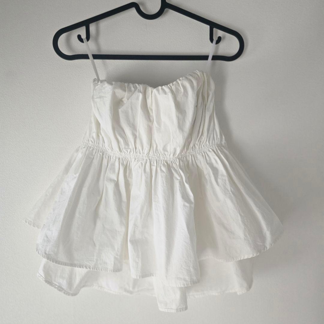 searoomlynn ウエストshapeパッドinベアトップス S ホワイト Searoomlynn、ウエストShapeパッドinベアトップス、M、ホワイト - メルカリ